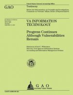 VA Information Technology: Progress Continues Although Vulnerabilities Remain
