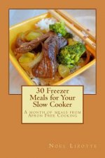 30 Freezer Meals for Your Slow Cooker: A month of meals from Apron Free Cooking