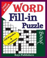 Large Print Word Fill-in Puzzle book