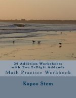 30 Addition Worksheets with Two 2-Digit Addends: Math Practice Workbook