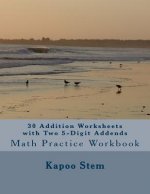 30 Addition Worksheets with Two 5-Digit Addends: Math Practice Workbook