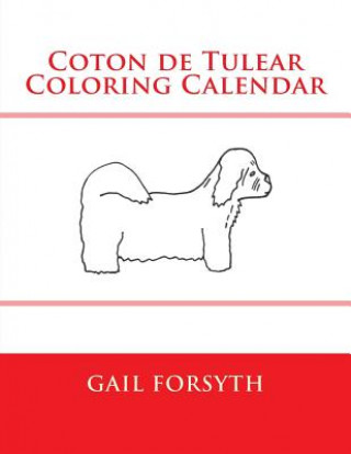 Coton de Tulear Coloring Calendar
