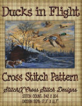 Ducks in Flight Cross Stitch Pattern