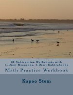30 Subtraction Worksheets with 5-Digit Minuends, 1-Digit Subtrahends: Math Practice Workbook