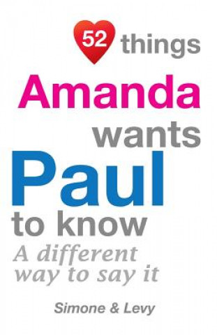 52 Things Amanda Wants Paul To Know: A Different Way To Say It