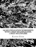 500 Multiplication Worksheets with 2-Digit Multiplicands, 1-Digit Multipliers: Math Practice Workbook
