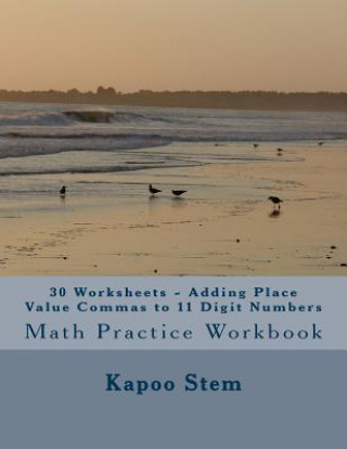 30 Worksheets - Adding Place Value Commas to 11 Digit Numbers: Math Practice Workbook