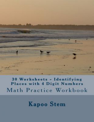 30 Worksheets - Identifying Places with 4 Digit Numbers: Math Practice Workbook