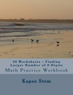 30 Worksheets - Finding Larger Number of 9 Digits: Math Practice Workbook