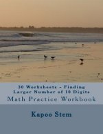 30 Worksheets - Finding Larger Number of 10 Digits: Math Practice Workbook