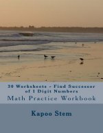 30 Worksheets - Find Successor of 1 Digit Numbers: Math Practice Workbook