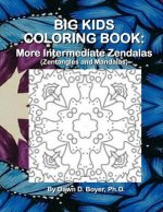 Big Kids Coloring Book: More Intermediate Zendalas (Zentangled Mandalas)