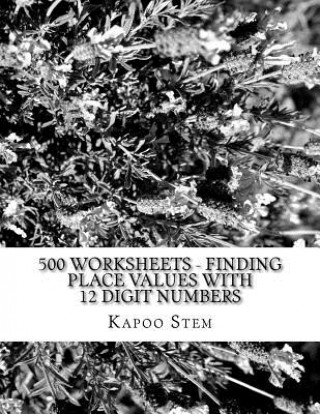 500 Worksheets - Finding Place Values with 12 Digit Numbers: Math Practice Workbook