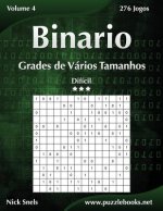 Binario Grades de Varios Tamanhos - Dificil - Volume 4 - 276 Jogos