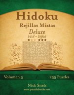 Hidoku Rejillas Mixtas Deluxe - De Facil a Dificil - Volumen 5 - 255 Puzzles