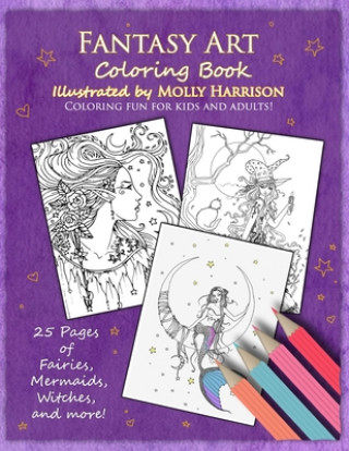 Fantasy Art Coloring Book
