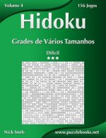 Hidoku Grades de Varios Tamanhos - Dificil - Volume 4 - 156 Jogos