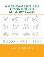 American English Coonhound Memory Game: Color - Cut - Play