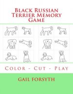 Black Russian Terrier Memory Game: Color - Cut - Play