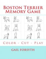 Boston Terrier Memory Game: Color - Cut - Play