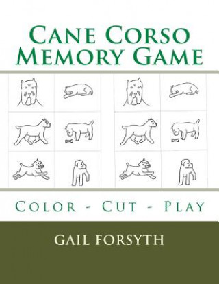 Cane Corso Memory Game: Color - Cut - Play