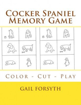 Cocker Spaniel Memory Game: Color - Cut - Play