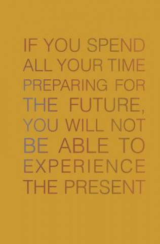 If You Spend All Your Time Preparing for the Future: You Will Not be Able to Experience the Present