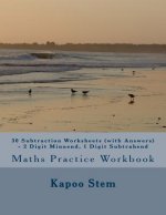 30 Subtraction Worksheets (with Answers) - 2 Digit Minuend, 1 Digit Subtrahend: Maths Practice Workbook