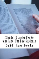 Slander, Slander Per Se and Libel For Law Students: a to z of defamation law for law school students