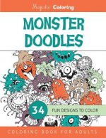 Monster Doodles: Coloring Book for Adults