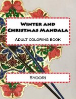 Winter and Christmas Mandale: coloring adult book