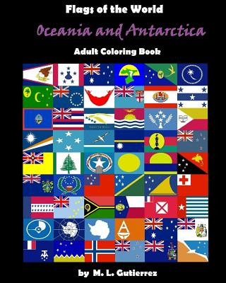 Flags of the World Series (Oceania and Antartica), adult coloring book