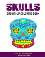 Skulls Grown-Up Coloring Book