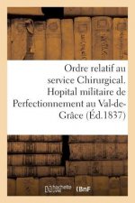 Hopital Militaire de Perfectionnement Au Val-De-Grace. Ordre Relatif Au Service Chirurgical