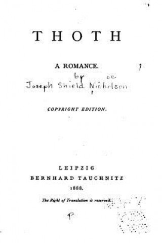 Thoth, A Romance