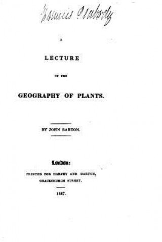 A Lecture on the Geography of Plants