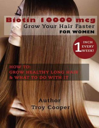 Biotin 10000 mcg: "Grow Your Hair Faster" (Troy Cooper)(Puha kötésű)