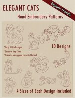 Elegant Cats Hand Embroidery Pattern