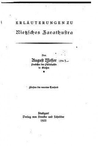 Erläuterungen zu Nietzsches Zarathustra