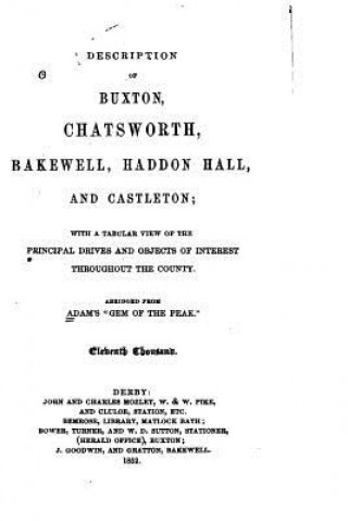 Description of Buxton, Chatsworth, Bakewell, Haddon Hall, and Castleton