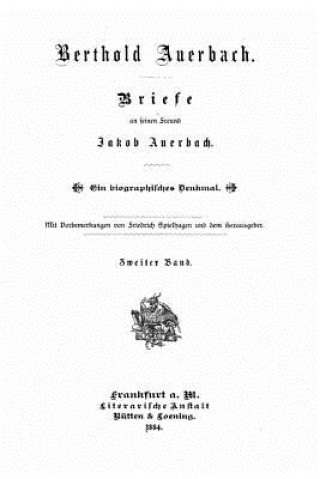 Briefe an seinen Freund Jakob Auerbach