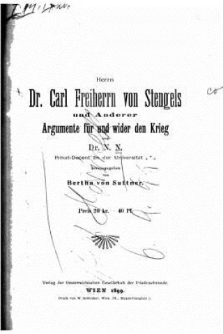 Herrn Dr. Carl freiherrn von Stengels