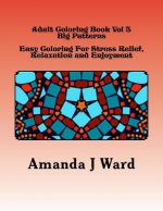 Adult Coloring Book Vol 3: Big Patterns - Easy Coloring For Stress Relief, Relaxation and Enjoyment