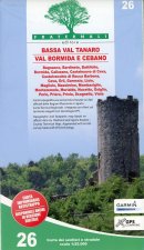 Bassa Val Tanaro, Val Bormida e Cebano. Carta dei sentieri e stradale 1:25.000