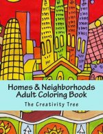 Homes & Neighborhoods: Left-Handed Adult Coloring Book