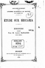 Étude sur Beccaria, discours
