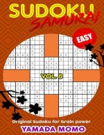 Sudoku Samurai Easy: Original Sudoku For Brain Power Vol. 8: Include 500 Puzzles Sudoku Samurai Easy Level