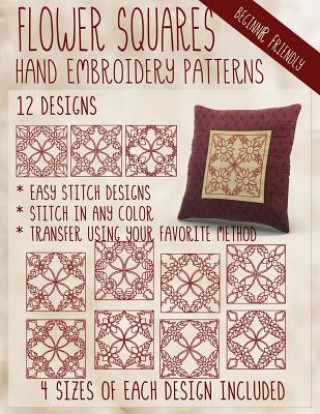 Flower Squares Hand Embroidery Patterns