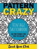Pattern Crazy: Vintage Sketches - Adult Coloring Book: 60 vintage sketch patterns for you to color
