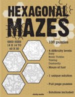 Hexagonal Mazes: 100 brain-teasing mazes in 4 different sizes